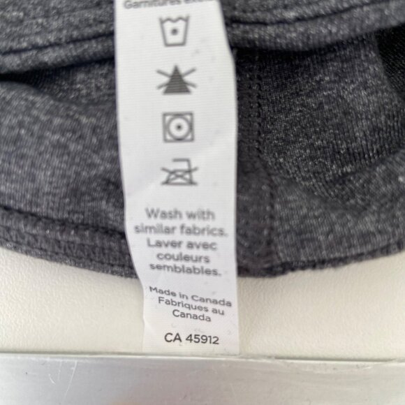 Karma Athletics Charcoal Gray High-Waisted Womens Mesh Panel slimming Shorts Med - Picture 9 of 14